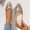 Gold, variant on Shallow Cut Low Cut Women's Office Dress Shoes Comfortable Plus Size Daily Wear Spring Summer Silver 6