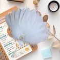 thumbnail image 4 of Byfri White Pearl Exquisite Feather Hand Fan Vintage Folding Handheld Fan for Dance Party 30x30cm, 4 of 7