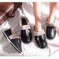 thumbnail image 3 of Fuzzy Slippers for Men with Memory Foam Winter Fluffy House Shoes Indoor Outdoor, 3 of 5