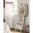 thumbnail image 2 of Escalera de madera Shelf VASAGLE de 5 niveles, 54 x 165 cm, color blanco crema, 2 of 7