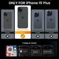 thumbnail image 2 of for iPhone 15 Plus Case with Screen Protector - Slide Camera Cover Protective Phone Case with Ring Stand, Heavy Duty Shockproof Rugged Bumper for iPhone 15 Plus Accessories Red, 2 of 15