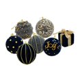 thumbnail image 4 of Adornos de Bolas de Navidad Azul Oscuro 7 Piezas Macarena, 4 of 8