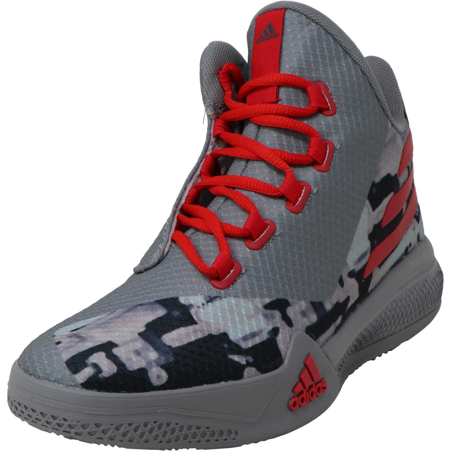 adidas red high ankle shoes