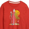 thumbnail image 3 of Nightmare Before Christmas - Ghost Dog Beach Surfer - Toddler And Youth Long Sleeve Graphic T-Shirt, 3 of 5