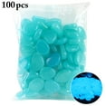 thumbnail image 1 of 100PCS Garden Pebbles Polished Glow in the Dark Decor Pebbles Outdoor Pebbles, 1 of 9