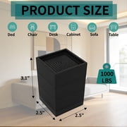 Takira Bed Risers Heavy-Duty,4 Pack,Adjustable Height Edge-Wrapped Design Suitable for Desk Legs,Sofas.
