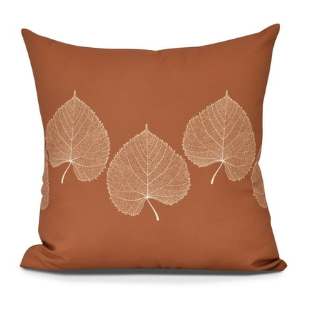 

Leaf Print 2 Floral Print Pillow26 x26 -Orange