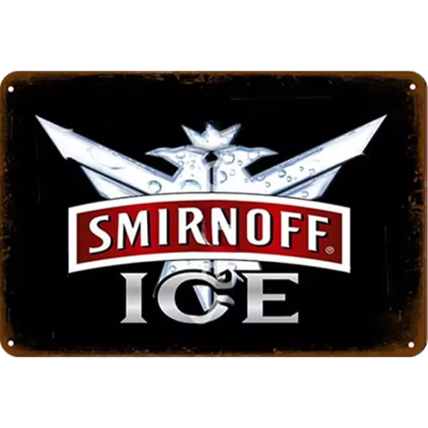 Chapa Smirnoff Metal Vintage Barra Pintura Hierro Rectangular 40x30cm