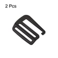 thumbnail image 3 of Unique Bargains 1.5' Webbing Release G Hook Buckle Adjuster for Backpack Strap, 2Pack Matte Black, 3 of 6