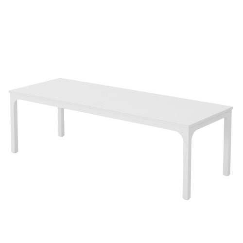 78" White Dining Table Large Rectangle Kitchen Dinner Table for 6-8 People Long Modern Dining Room Furniture (Table only)