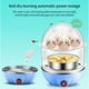 thumbnail image 4 of Cocina y vaporizadora de huevos de doble capa - 350W de acero inoxidable con plástico PP, 110V para huevos, leche, calentamiento de alimentos y comidas para bebés - 15x15x22cm, 4 of 7