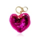 thumbnail image 1 of Llavero de corazón Bearachild para niñas colgante de lentejuelas de felpa Rosa roja, 1 of 6