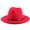 Red, variant on Women's Wide Brim Fedora Hat, Versatile Fashion Hat with Belt Buckle for Outfits, Travel & Photoshoots
