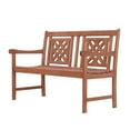 thumbnail image 4 of Malibu Outdoor Eucalyptus Wood 4-Piece Patio Dining Set with Rectangle Table, 4-Seater, 4 of 5