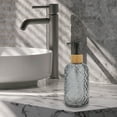 thumbnail image 6 of Unique Bargains 1 Pc Durable Cylinder Argyle Soap Dispenser 13.53oz Gray Black, 6 of 6