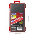 thumbnail image 4 of Double-Sided Fishing Tackle Box Lure Storage Box Tray with Removable Dividers, 4 of 8