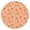 Fox Autumn Leaf, variant on Fox Autumn Leaf Peach Pattern Round Elastic Tablecloth, 36-44 Inch Waterproof, Machine Washable, Indoor & Outdoor Use