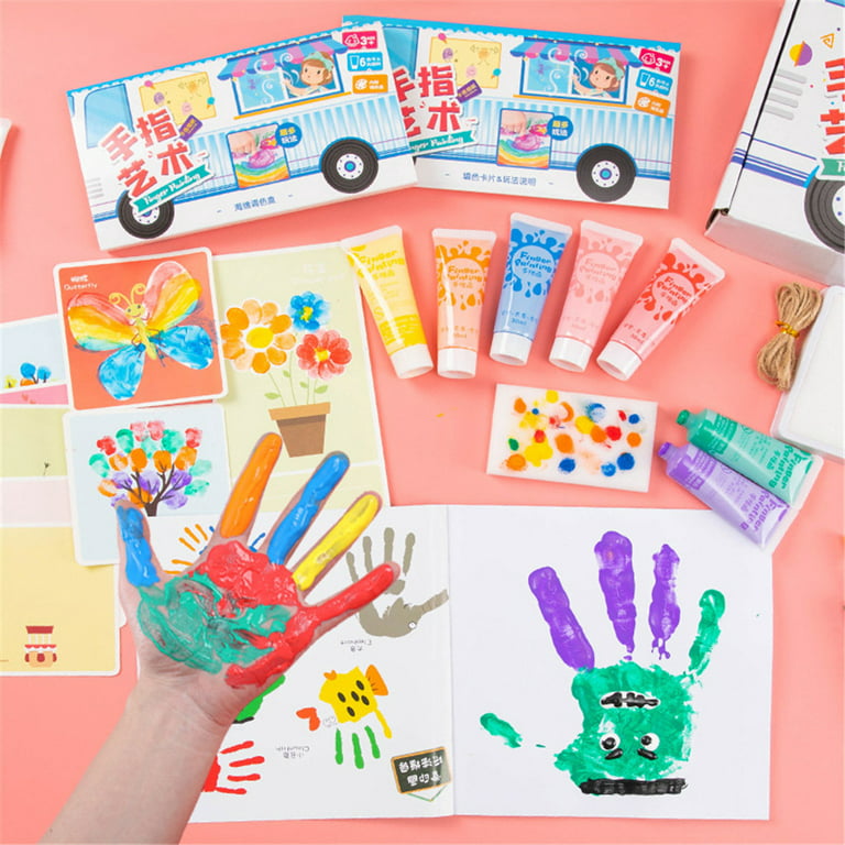CLZOUD Art Supplies for Teens Kids Beginners Washable Children's Finger  Paints Graffiti Painting 6 Colors Art Set 180ML Multi-Color 