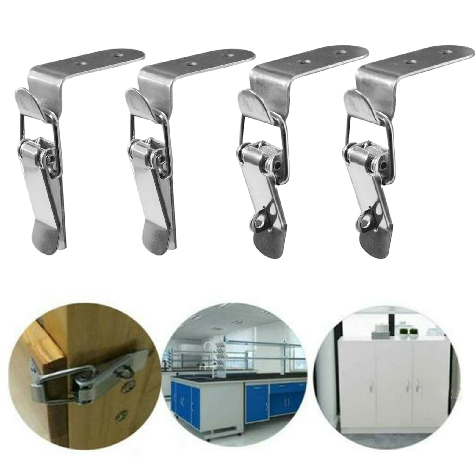 3'' Stainless Steel Draw Latch Toggle Catch Spring Load Clamp For Heavy-Duty 