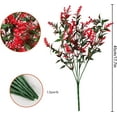 thumbnail image 6 of ZOELNIC 12PCS Artificial Flowers for Outdoors UV Resistant Fake Flowers Faux Plants for Hanging Garden Porch Window Box Home Indoor Decor Outside Decoration (Red), 6 of 7