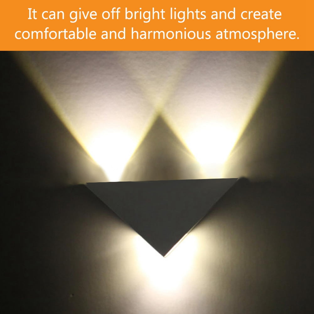 wall triangle lights
