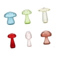 thumbnail image 3 of Jarrones de vidrio con forma de hongo Jarrones para plantas hidropónicas Jarrones decorativos lindos con flores 6 piezas, 3 of 9