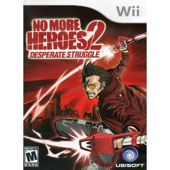 Restored No More Heroes 2: Desperate Struggle (Nintendo Wii, 2010) Fighting Game (Refurbished)