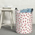 thumbnail image 5 of red Chili Pepper Laundry Basket, Laundry Hamper Waterproof Laundry Bag Clothes Hamper Laundry Bin with Handles for Bedroom, Living Room, Kids Room-#, 5 of 5