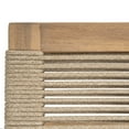thumbnail image 5 of GDF Studio Acacia Wood Outdoor Chaise Lounges with Rope Seating and Adjustable Positions, Teak+ Beige, Set of 2, 5 of 12