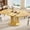 Natural, variant on Laisnet 59" Extendable Wooden Dining Table for 8, Modern Kitchen Table with Hidden Storage, Black