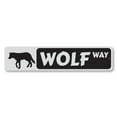 thumbnail image 2 of Wolf Way Novelty Decor, Metal Wall Sign - 4x18 Inches, 2 of 4