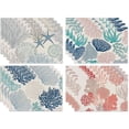 thumbnail image 5 of Nvzi Manteles individuales de lino, manteles para mesa de comedor, protectores de superficies,accesorios de decoración de cocina (juego de 4, tamaño 17,7 x 12,6 pulgadas, A40), 5 of 5