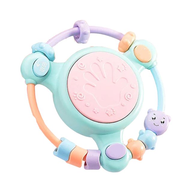 Juguete Musical Para Bebés, Tambor De Música Eléctrica, Cuentas De Cuerda Para Bebés, Juguete Educativo, Tambor De Mano Musical, Juguete Educativo Para Edades Tempranas, Sonajeros Para Niños matsuzay FN007746-02