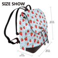 thumbnail image 2 of Disketp Strawberry Mochila de Cuero para Mujer, Bolso de Espalda Antirrobo con Estilo para Viaje, Trabajo y Uso Diario, 2 of 4