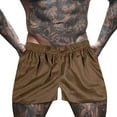thumbnail image 3 of YUHAOTIN Mens Shorts Cotton Men's Quick Dry Leopard Print Mesh Pants Quarter Pants Fitness Sports Pants Men's Quick Dry Beach Shorts Swimsuit Plus Size Shorts for Men Board Shorts, 3 of 3