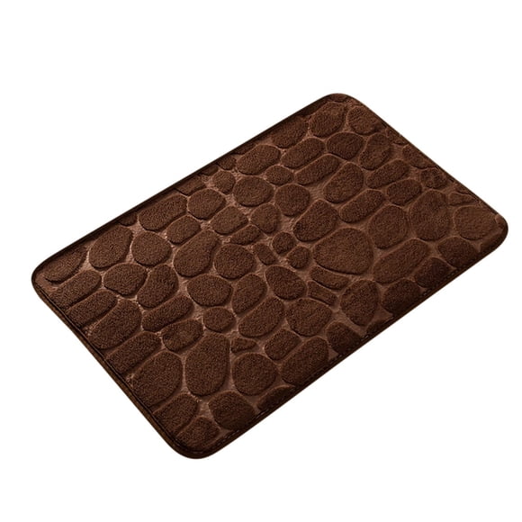 WHEANG Clearance Memory Foam Bath Rugs Mat Massage Stone Embossed Bathroom Rugs Super Water Absorbent Machine Washable Non Slip Bath Mat Entrance Bedroom Floor Carpet Doormats Living Room