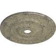 thumbnail image 3 of 29 1/2"OD x 3 5/8"ID x 1 5/8"P Sunflower Ceiling Medallion (Fits Canopies up to 5 5/8"), Hand-Painted Castle Stone Crackle, 3 of 5