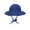 Blue, variant on Baby Toddler UV Protection Sun Bucket Hats Wide Brim White