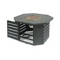 thumbnail image 3 of Homy Casa 42" Outdoor Fire Pit Coffee Table, Square Patio Gas Fire Table for Backyard & Deck, 3 of 8