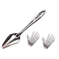 thumbnail image 1 of Cuchara para comedero de pájaros, herramienta de alimentación para loros, accesorio de metal, resistente, portátil, fácil de limpiar, práctica cuchara Juego de 2 piezas, 1 of 10