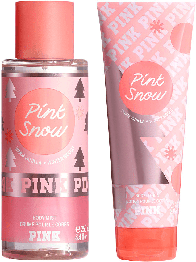 raket Televisie kijken Luik Victoria's Secret Pink Snow Body Mist 8.4 fl.oz. and Body Lotion 8fl. oz.  Set of 2 - Walmart.com