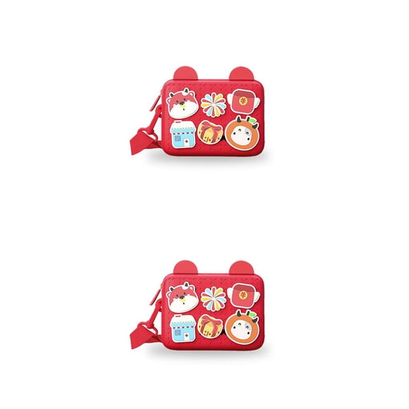 Qarigey Bolso para niños Diseño lindo Regalo de Navidad Juguetes Kawaii Regalo Estilo de dibujos animados Paquete de cofre pequeño Bolso cruzado para Type1 NO1 Qarigey CBP308244