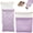 White, Purple, variant on Soda Candy 4 Pack Checkered Small Makeup Bag for Purse, Waterproof Leather Mini Cosmetic Pouch No Zipper Self Closing Lipstick Coin Bag for Women Travel