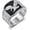 Silver, variant on Bald Eagle Ring for Men, Stainless Steel Biker Western Ring, Freedom Symbol Gift for Veteran and Dad