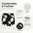 thumbnail image 6 of Fotbe Daisies Flowers Womens High Waist Running Shorts Athletic Workout Quick Dry Shorts for Women with Pockets Gym Yoga Summer Shorts-Large, 6 of 9