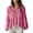 Pink, variant on Shirt for Women Boho Loose Fit Ruffled V Neck Cropped Puff Lantern Sleeve Tiered Flowy Crinkle Blouse Lightweight Solid Color Casual Crop Top