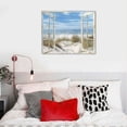 thumbnail image 5 of Orinice Beach Canvas Wall Art Decor: Modern Window View Blue Ocean Sea Picture Relaxing Coastal Seascape Painting Horizontal Nature Landscape Seaside Scene Artwork Living   16x12in, 5 of 6