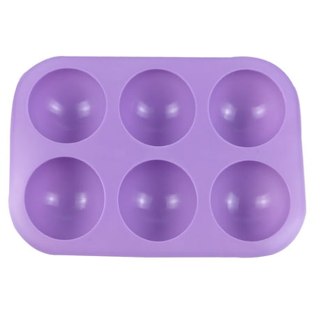 

Viugreum 6-cup Cake Mold Round Silicone DIY Ice Cream Mold Baking Tool