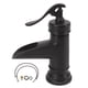 thumbnail image 2 of Grifo De Lavabo De Un Orificio, Grifo De Salida De Cascada De Prevención De Deslizamiento, Fácil Instalación De Cobre Negro Para Cocina, 2 of 7