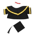 thumbnail image 1 of MOVTOTOP Handmade Plush Bear Graduation Outfit Set With Cap Shawl And Scroll Stuffed Animals Graduation Costume For Graduation Celebrations, 1 of 5